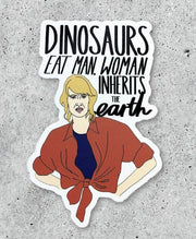Jurassic Park Feminist- Sticker - Good Judy (.com)
